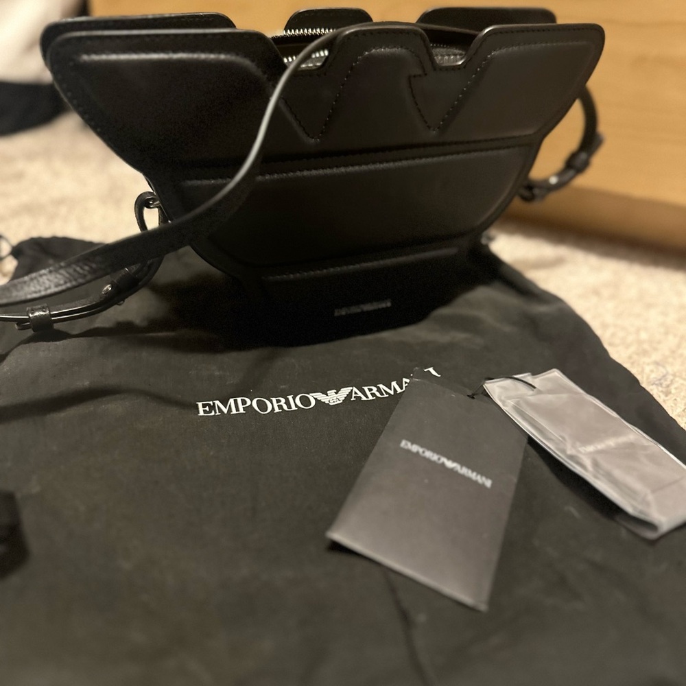 Emporio Armani Black Leather Bag